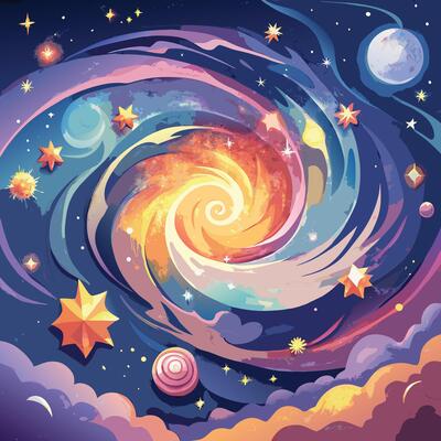 Watercolor Textured Background Illustration