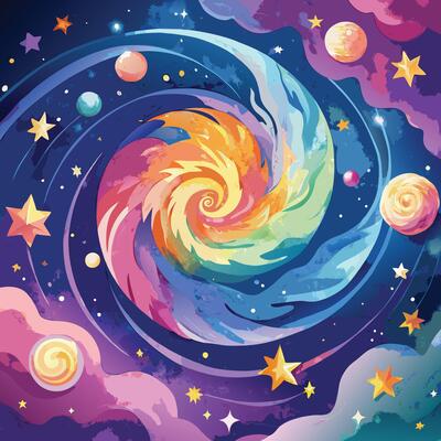 Watercolor Textured Background Illustration