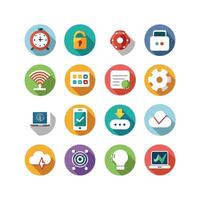 Technology Icon Set Illustration for Documents, Websites and Mobile Applications vector