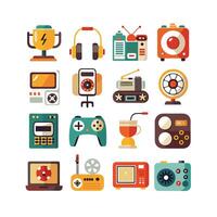 Technology Icon Set Illustration for Documents, Websites and Mobile Applications vector