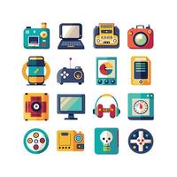 Technology Icon Set Illustration for Documents, Websites and Mobile Applications vector