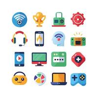 Technology Icon Set Illustration for Documents, Websites and Mobile Applications vector