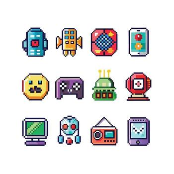 Technology Icon Set Illustration for Documents, Websites and Mobile Applications vector