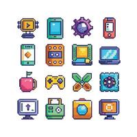Technology Icon Set Illustration for Documents, Websites and Mobile Applications vector