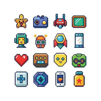 Technology Icon Set Illustration for Documents, Websites and Mobile Applications vector