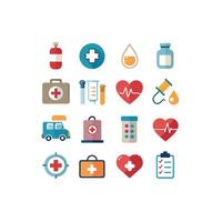 Healthcare Icon Set Collection for Documents, Websites and Mobile Applications vector