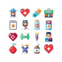 Healthcare Icon Set Collection for Documents, Websites and Mobile Applications vector