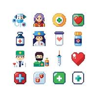 Healthcare Icon Set Collection for Documents, Websites and Mobile Applications vector
