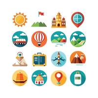 Travel Icon Set Collection for Documents, Websites and Mobile Applications vector