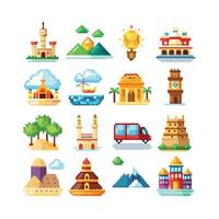 Travel Icon Set Collection for Documents, Websites and Mobile Applications vector