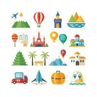 Travel Icon Set Collection for Documents, Websites and Mobile Applications vector