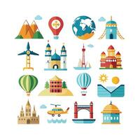 Travel Icon Set Collection for Documents, Websites and Mobile Applications vector