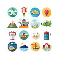 Travel Icon Set Collection for Documents, Websites and Mobile Applications vector