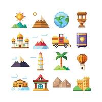 Travel Icon Set Collection for Documents, Websites and Mobile Applications vector