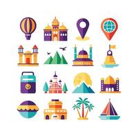 Travel Icon Set Collection for Documents, Websites and Mobile Applications vector