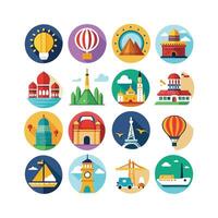 Travel Icon Set Collection for Documents, Websites and Mobile Applications vector