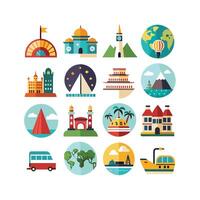 Travel Icon Set Collection for Documents, Websites and Mobile Applications vector