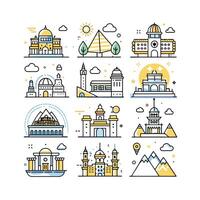 Travel Icon Set Collection for Documents, Websites and Mobile Applications vector