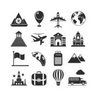 Travel Icon Set Collection for Documents, Websites and Mobile Applications vector