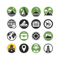 Travel Icon Set Collection for Documents, Websites and Mobile Applications vector