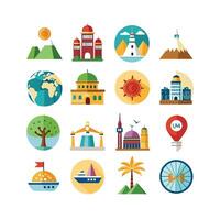 Travel Icon Set Collection for Documents, Websites and Mobile Applications vector