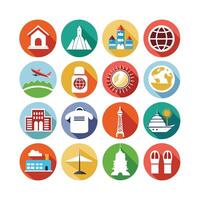 Travel Icon Set Collection for Documents, Websites and Mobile Applications vector