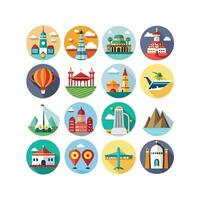 Travel Icon Set Collection for Documents, Websites and Mobile Applications vector