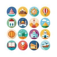 Travel Icon Set Collection for Documents, Websites and Mobile Applications vector
