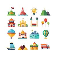Travel Icon Set Collection for Documents, Websites and Mobile Applications vector