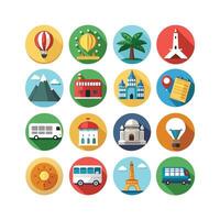 Travel Icon Set Collection for Documents, Websites and Mobile Applications vector