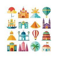 Travel Icon Set Collection for Documents, Websites and Mobile Applications vector