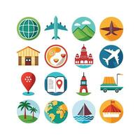 Travel Icon Set Collection for Documents, Websites and Mobile Applications vector