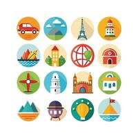 Travel Icon Set Collection for Documents, Websites and Mobile Applications vector