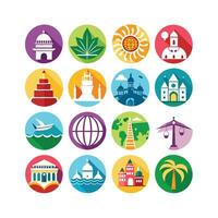 Travel Icon Set Collection for Documents, Websites and Mobile Applications vector