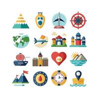 Travel Icon Set Collection for Documents, Websites and Mobile Applications vector