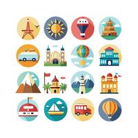 Travel Icon Set Collection for Documents, Websites and Mobile Applications vector