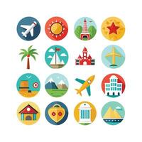 Travel Icon Set Collection for Documents, Websites and Mobile Applications vector