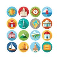 Travel Icon Set Collection for Documents, Websites and Mobile Applications vector