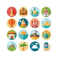 Travel Icon Set Collection for Documents, Websites and Mobile Applications vector