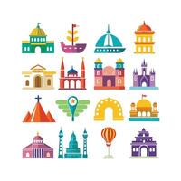 Travel Icon Set Collection for Documents, Websites and Mobile Applications vector