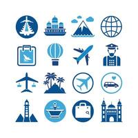 Travel Icon Set Collection for Documents, Websites and Mobile Applications vector