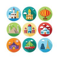 Travel Icon Set Collection for Documents, Websites and Mobile Applications vector