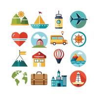 Travel Icon Set Collection for Documents, Websites and Mobile Applications vector