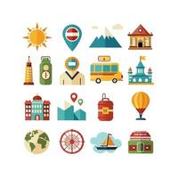 Travel Icon Set Collection for Documents, Websites and Mobile Applications vector
