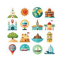 Travel Icon Set Collection for Documents, Websites and Mobile Applications vector