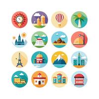 Travel Icon Set Collection for Documents, Websites and Mobile Applications vector