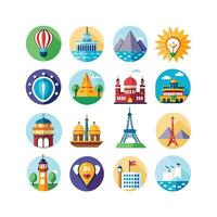 Travel Icon Set Collection for Documents, Websites and Mobile Applications vector