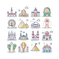Travel Icon Set Collection for Documents, Websites and Mobile Applications vector