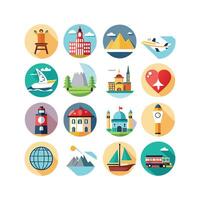 Travel Icon Set Collection for Documents, Websites and Mobile Applications vector