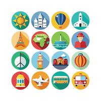 Travel Icon Set Collection for Documents, Websites and Mobile Applications vector